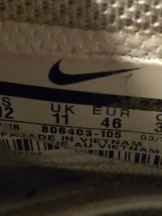 Nike Air Force 1 High - Men\'s 12 - White Leather Sneakers Worn Vintage